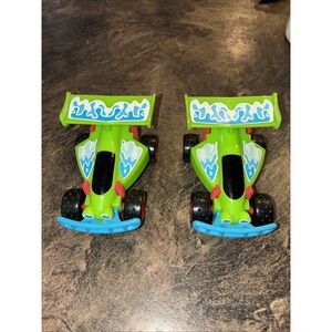 2 Vintage Disney Pixar Toy Story RC Car Pull Back & Go Burger King Toy 1996 2.5"